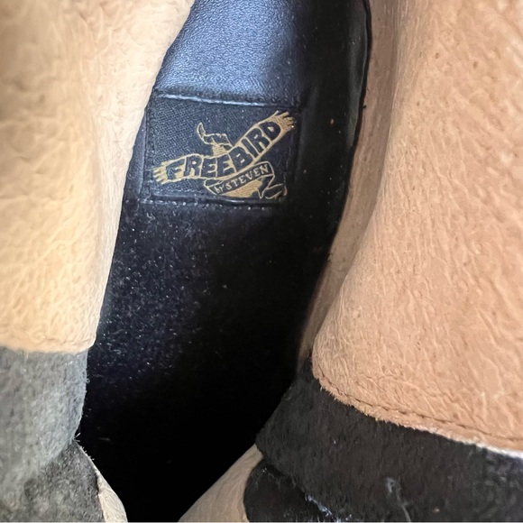 NEW Freebird Casey Black Snake Print Leather Lace Women's Boots Sz US 8 - Picture 8 of 9